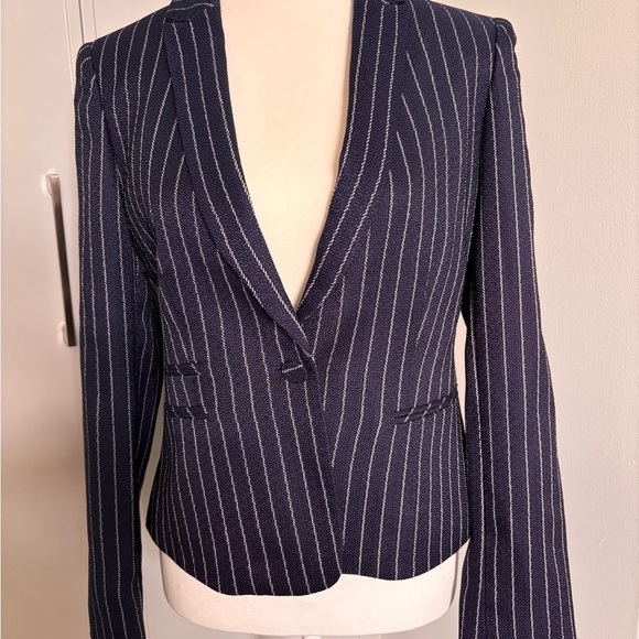 Tahari Jackets & Blazers - Tahari Blue and White Pinstripe Blazer